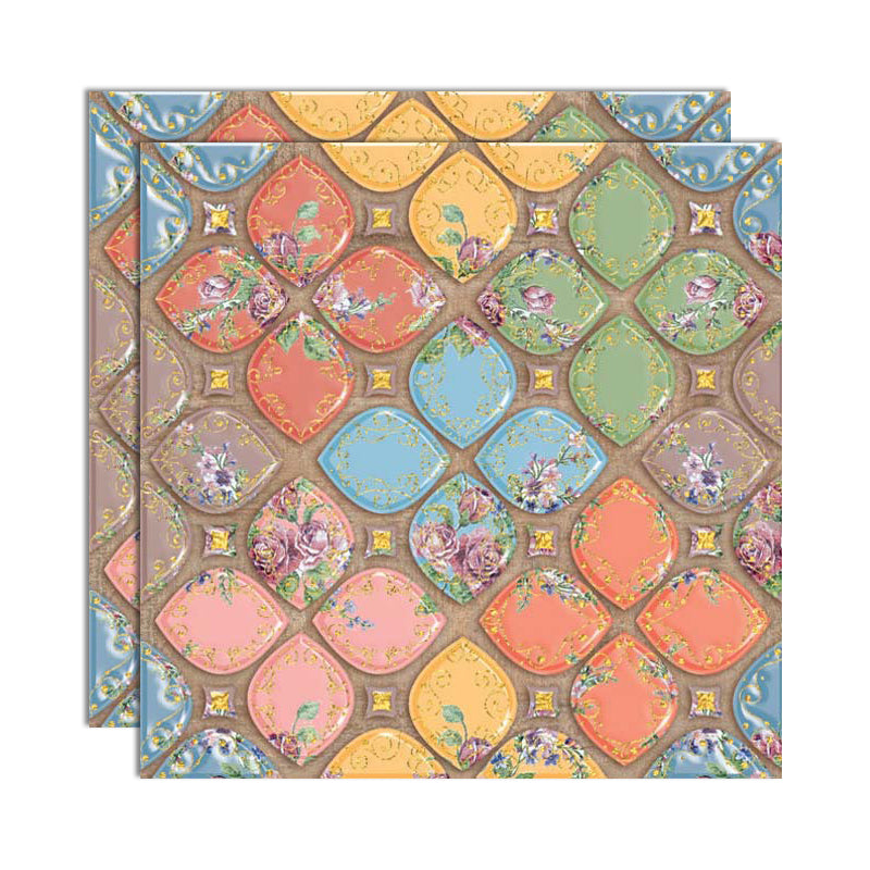 Lisslune | Plastic Peel and Stick Tiles 3D Square Waterproof Peel and Stick Tiles