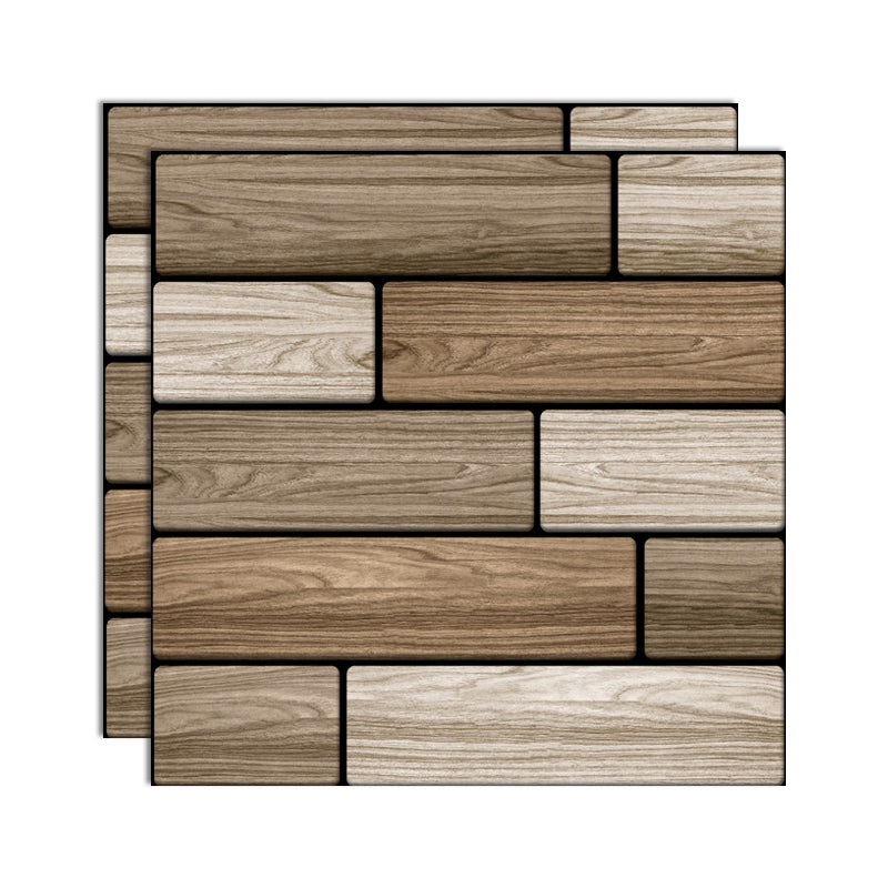 Lisslune | Plastic Peel and Stick Tiles 3D Square Waterproof Peel and Stick Tiles