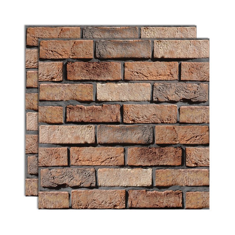 Lisslune | Plastic Peel and Stick Tiles 3D Square Waterproof Peel and Stick Tiles