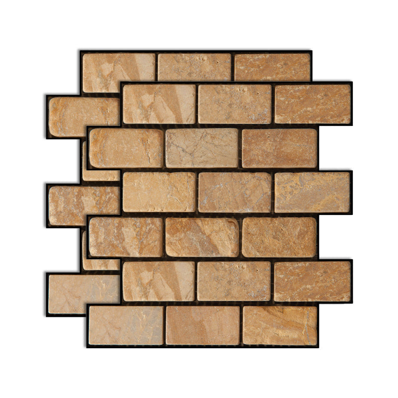 Lisslune | Plastic Peel and Stick Tiles 3D Square Waterproof Peel and Stick Tiles