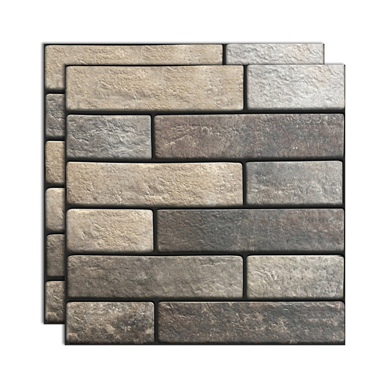 Lisslune | Plastic Peel and Stick Tiles 3D Square Waterproof Peel and Stick Tiles