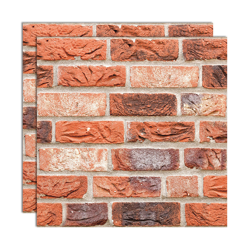 Lisslune | Plastic Peel and Stick Tiles 3D Square Waterproof Peel and Stick Tiles