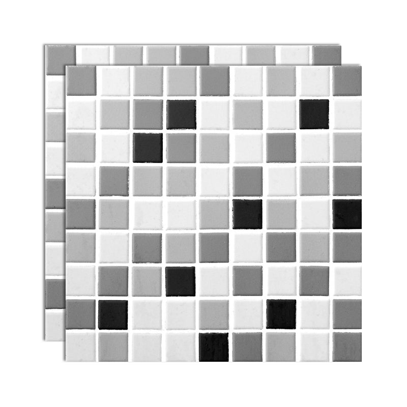 Lisslune | Plastic Peel and Stick Tiles 3D Square Waterproof Peel and Stick Tiles
