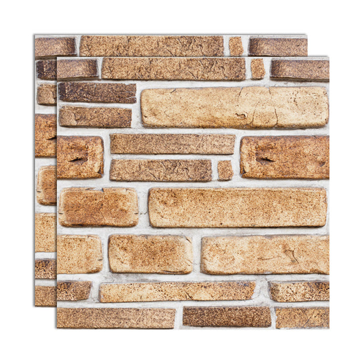 Lisslune | Plastic Peel and Stick Tiles 3D Square Waterproof Peel and Stick Tiles