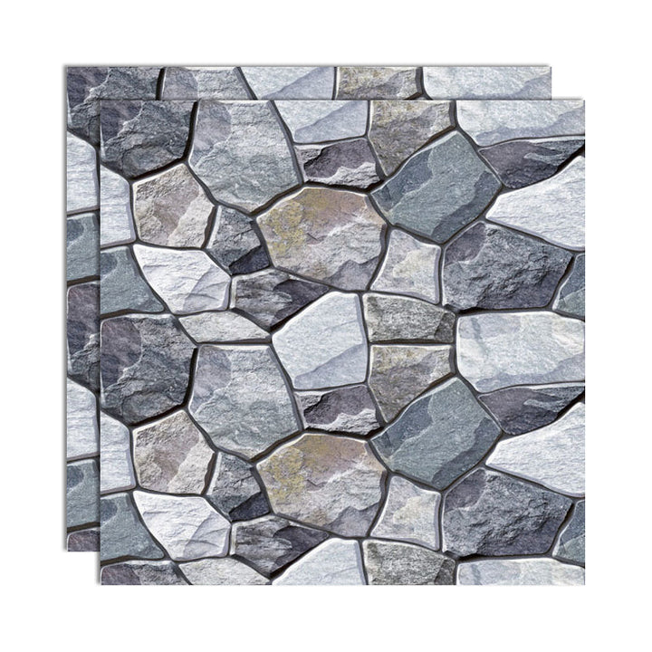 Lisslune | Plastic Peel and Stick Tiles 3D Square Waterproof Peel and Stick Tiles