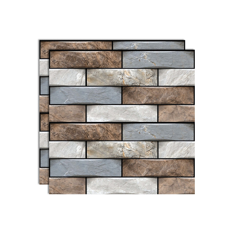 Lisslune | Plastic Peel & Stick Subway Tile 3D Subway Tile with Slip-Resistant Surface