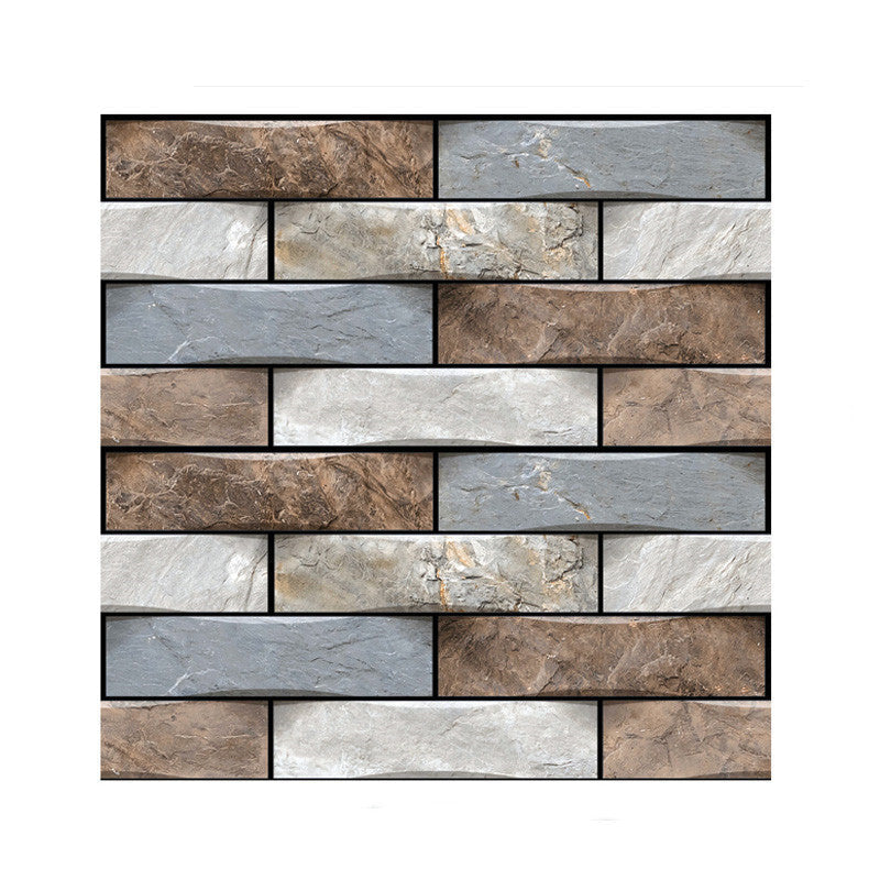 Lisslune | Plastic Peel & Stick Subway Tile 3D Subway Tile with Slip-Resistant Surface