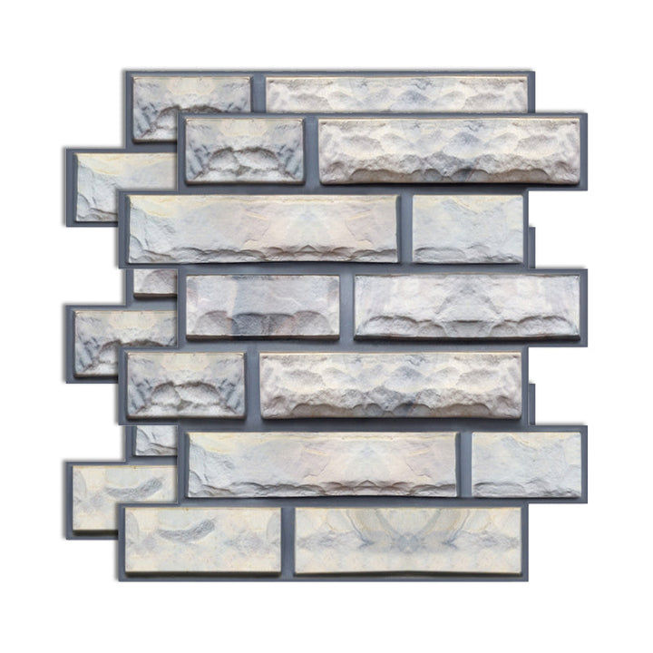 Lisslune | Plastic Peel & Stick Subway Tile 3D Subway Tile with Slip-Resistant Surface