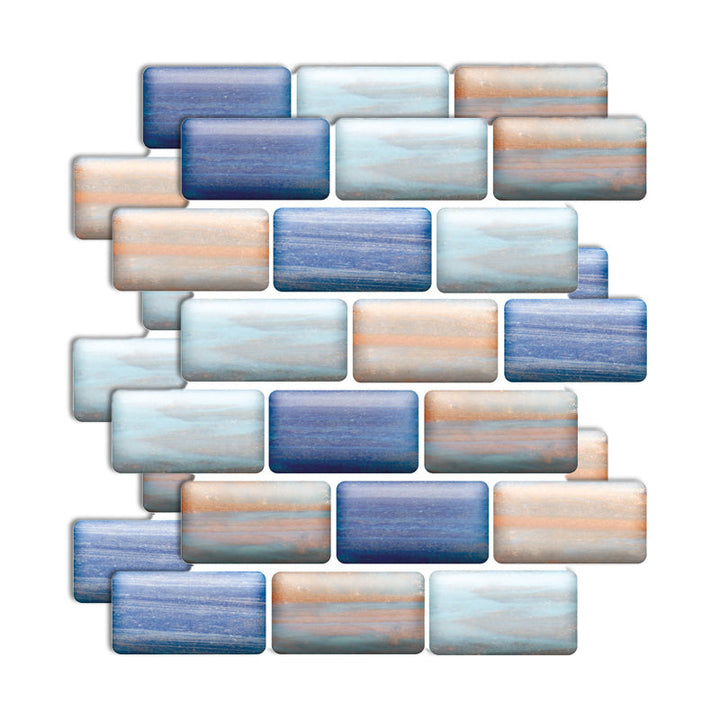 Lisslune | Plastic Peel & Stick Subway Tile 3D Subway Tile with Anti-Slip Surface
