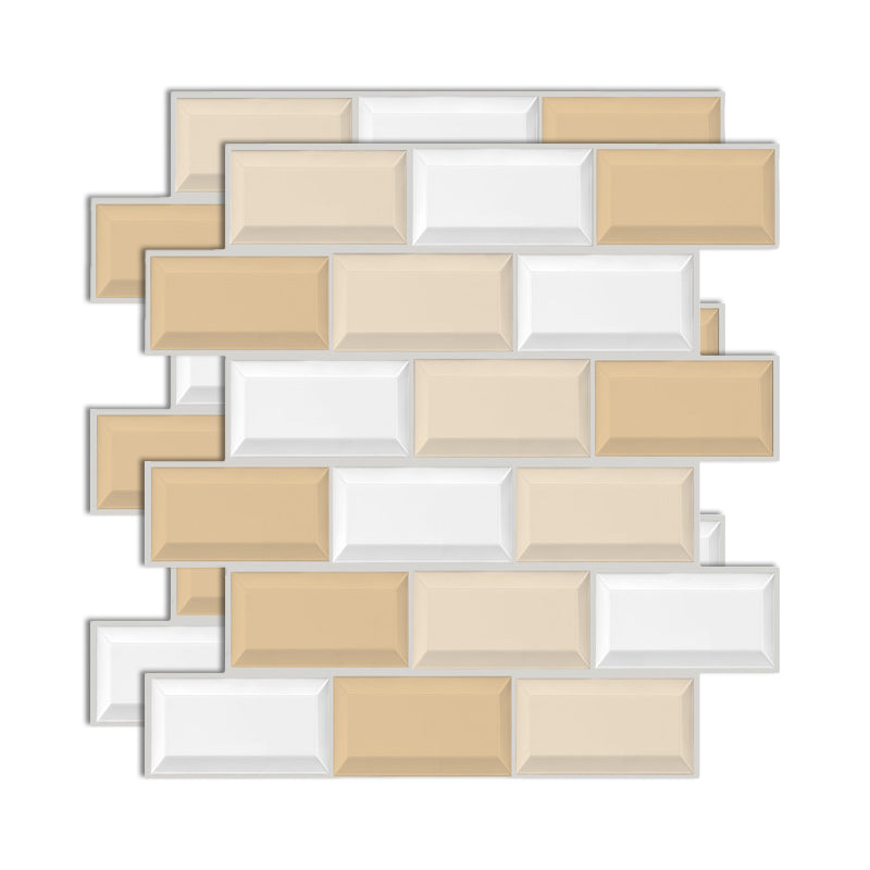 Lisslune | Plastic Peel & Stick Subway Tile 3D Subway Tile with Slip-Resistant Surface