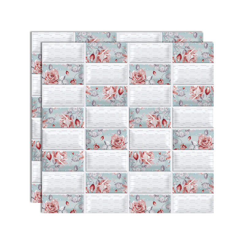 Lisslune | Plastic Peel & Stick Subway Tile 3D Subway Tile with Slip-Resistant Surface