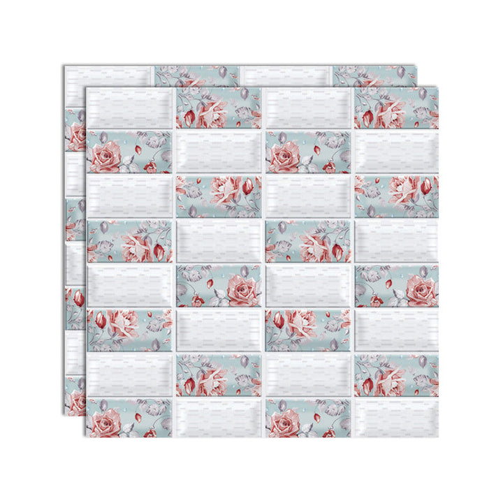 Lisslune | Plastic Peel & Stick Subway Tile 3D Subway Tile with Slip-Resistant Surface