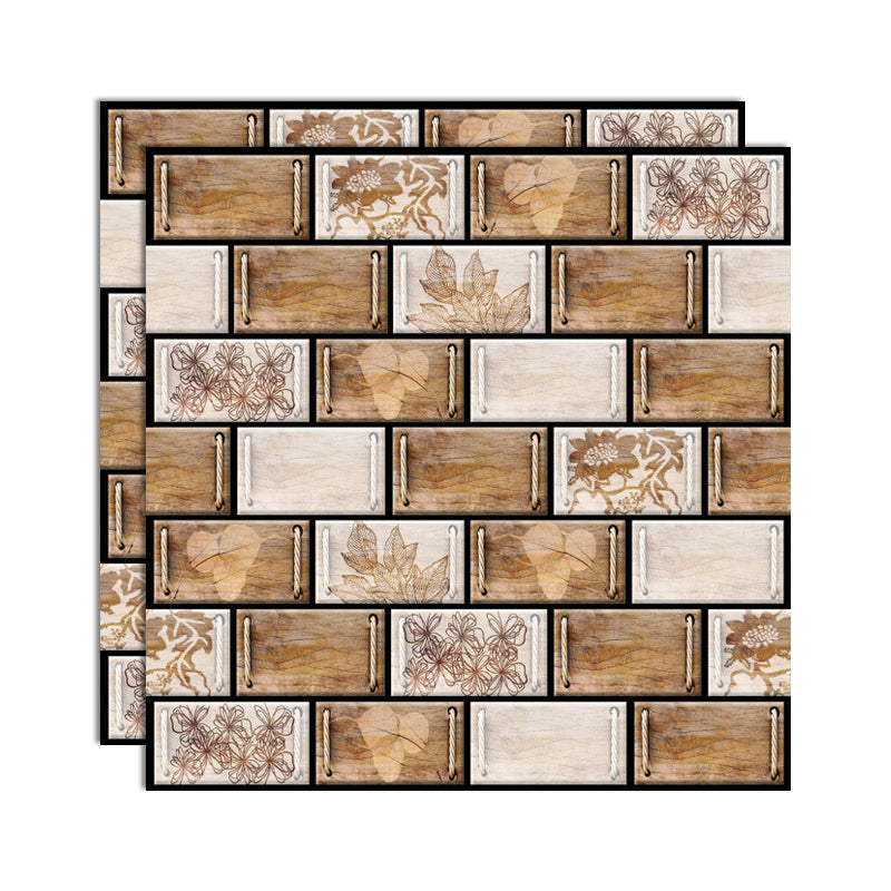 Lisslune | Plastic Peel & Stick Subway Tile 3D Subway Tile with Anti-Slip Surface