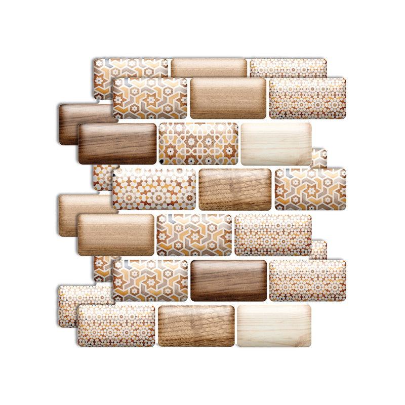 Lisslune | Plastic Peel & Stick Subway Tile 3D Subway Tile with Slip-Resistant Surface