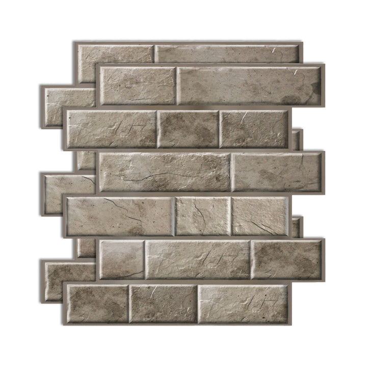 Lisslune | Plastic Peel & Stick Subway Tile 3D Subway Tile with Slip-Resistant Surface