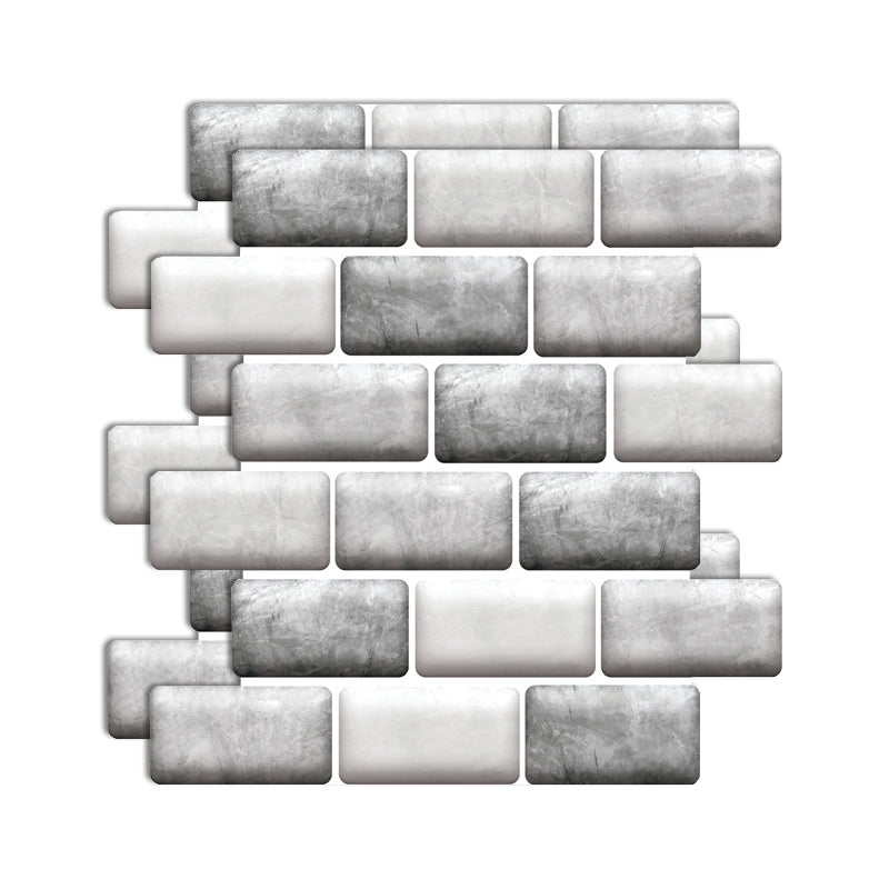 Lisslune | Plastic Peel & Stick Subway Tile 3D Subway Tile with Anti-Slip Surface