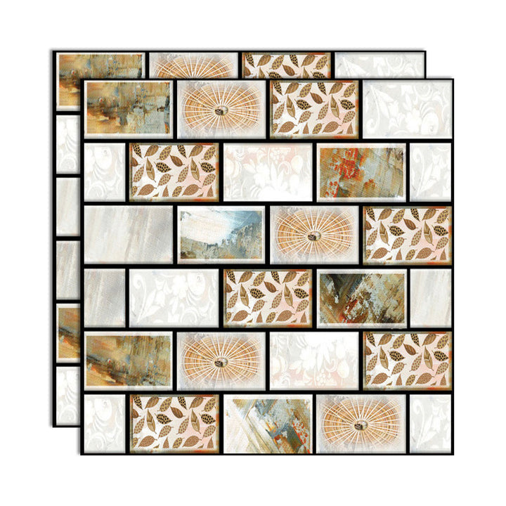 Lisslune | Plastic Peel & Stick Subway Tile 3D Subway Tile with Anti-Slip Surface
