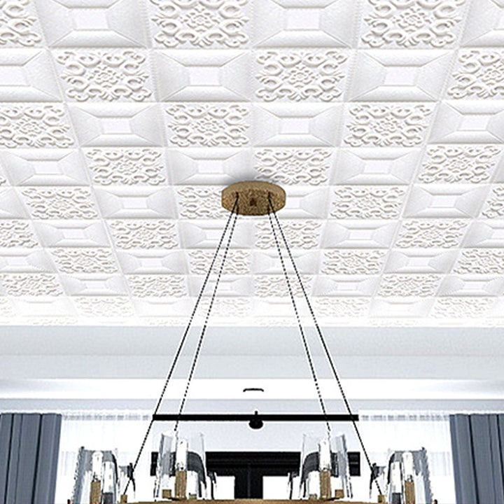 Lisslune | Modern Pearl Wall Bowls PVC Wall Access Panel Peel and Stick Wall Tile Set of 10