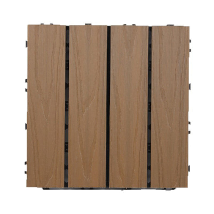 Lisslune | Waterproof Decking Board Strips Composite Square Outdoor Decking Tile Terrace