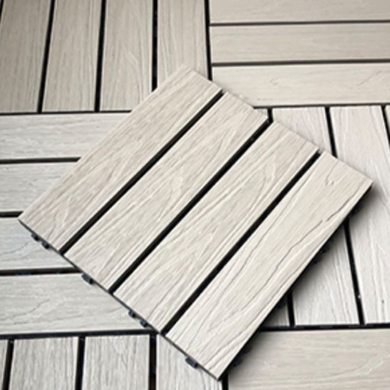 Lisslune | Waterproof Decking Board Strips Composite Square Outdoor Decking Tile Terrace