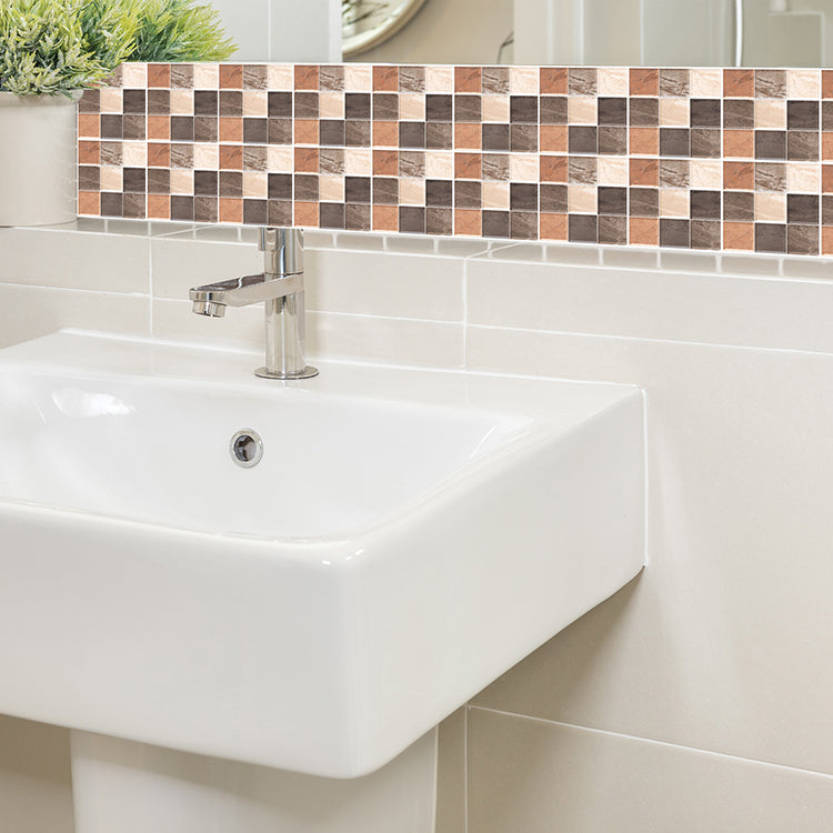 Lisslune | Modern Back Wall Tile Smooth Self-Adhesive Wall Tile for the Bathroom