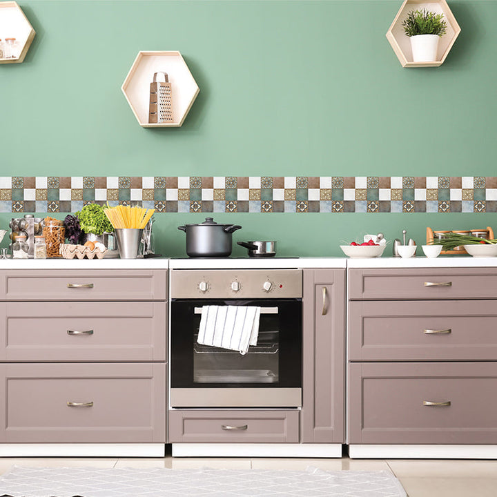 Lisslune | Modern Back Wall Tile Smooth Self-Adhesive Wall Tile for the Bathroom