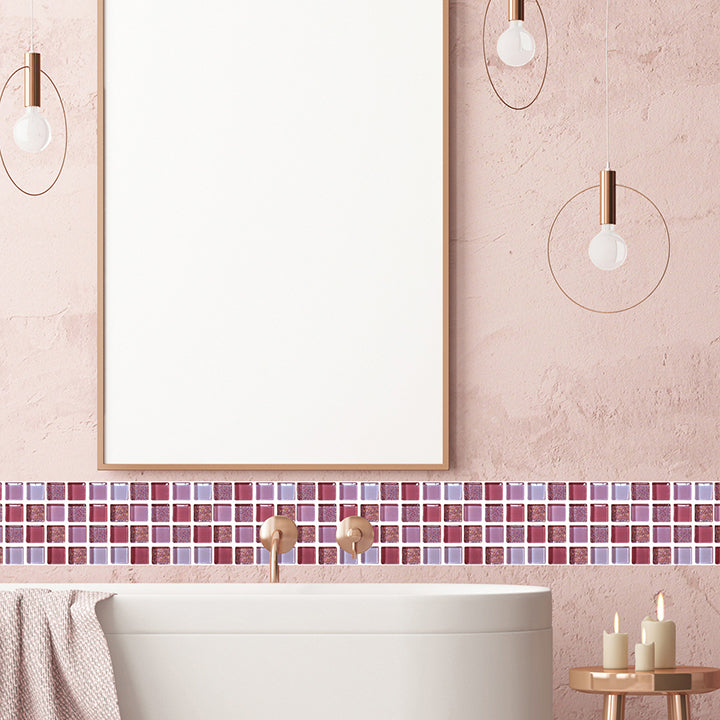 Lisslune | Modern Back Wall Tile Smooth Self-Adhesive Wall Tile for the Bathroom