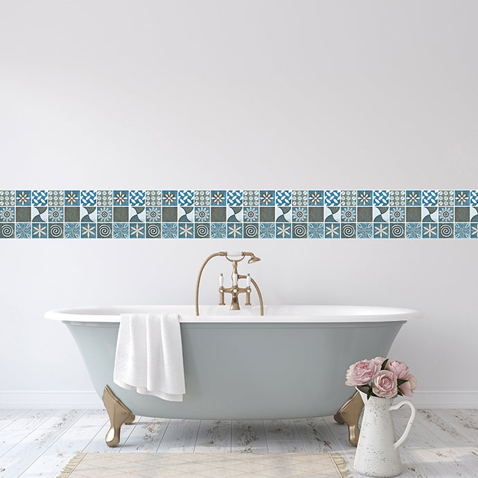 Lisslune | Modern backsplash tile Smooth Self-adhesive wall tile for the bathroom