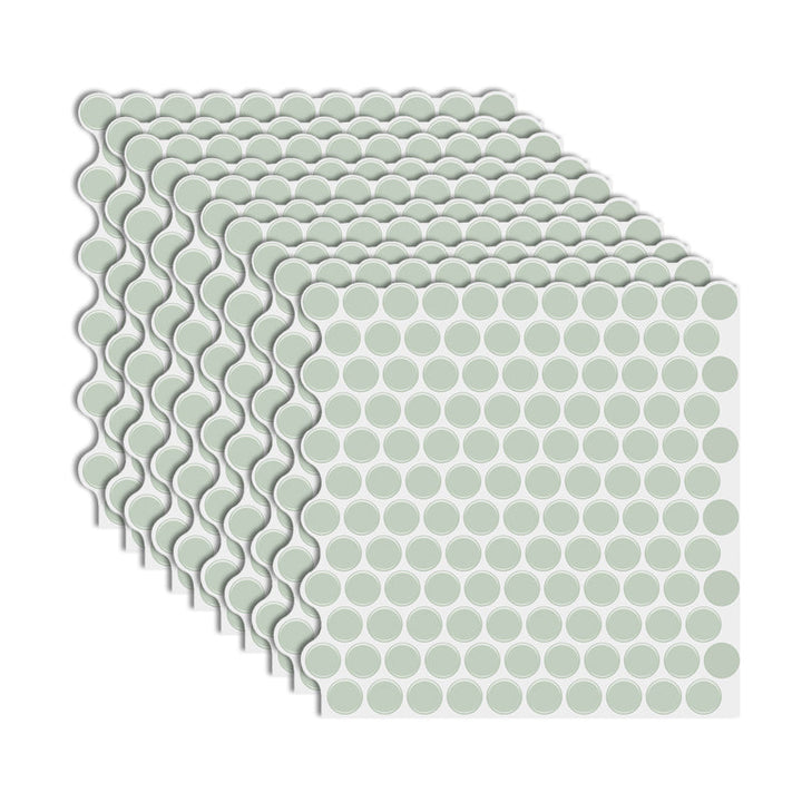 Lisslune | Modern Peel and Stick Tiles PVC Penny Round Peel and Stick Back Wall Tiles