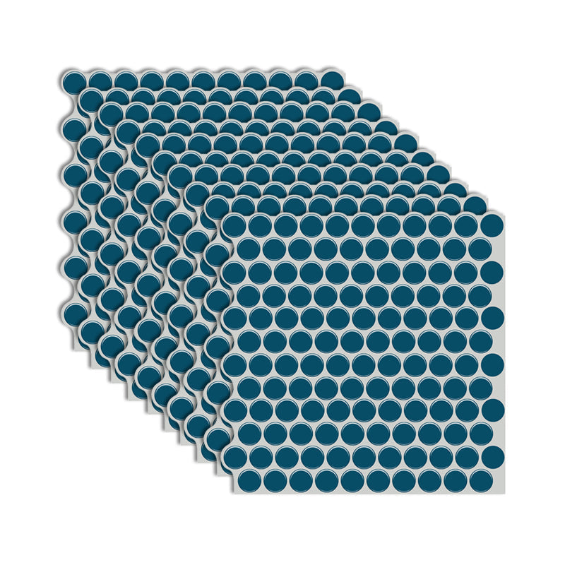 Lisslune | Modern Peel and Stick Tiles PVC Penny Round Peel and Stick Back Wall Tiles