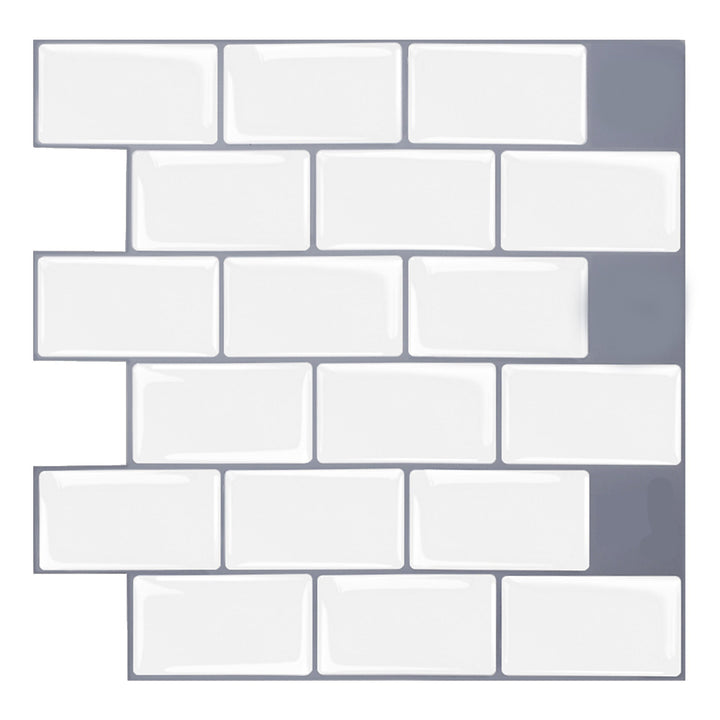 Lisslune | Modern Peel and Stick Tiles PVC Subway Tile Peel and Stick Wall Tile for Bathroom