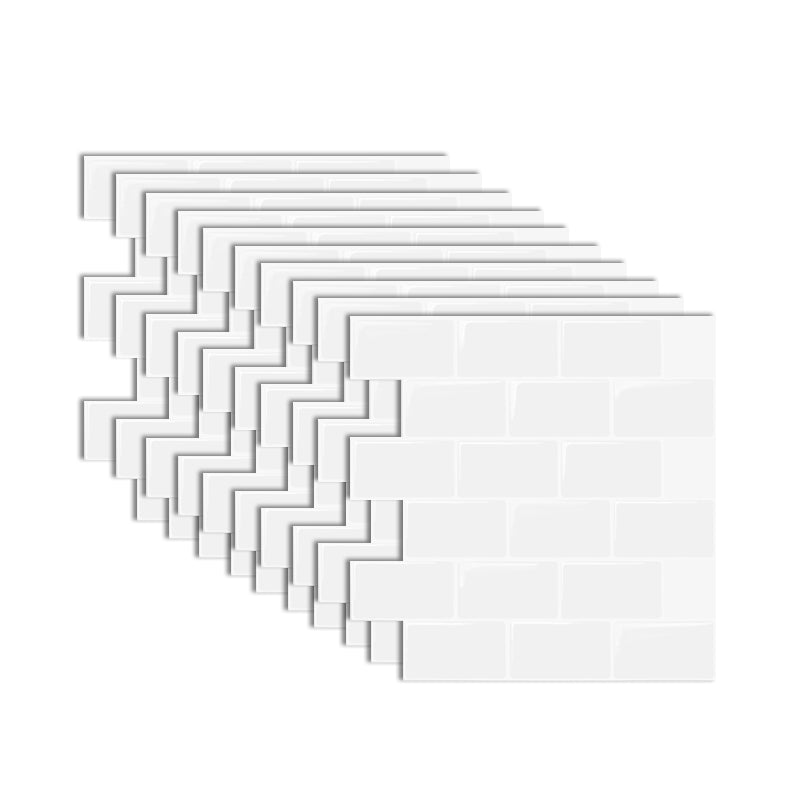 Lisslune | Modern Peel and Stick Tiles PVC Subway Tile Peel and Stick Wall Tile for Bathroom