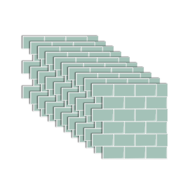 Lisslune | Modern Peel and Stick Tiles PVC Subway Tile Peel and Stick Wall Tile for Bathroom