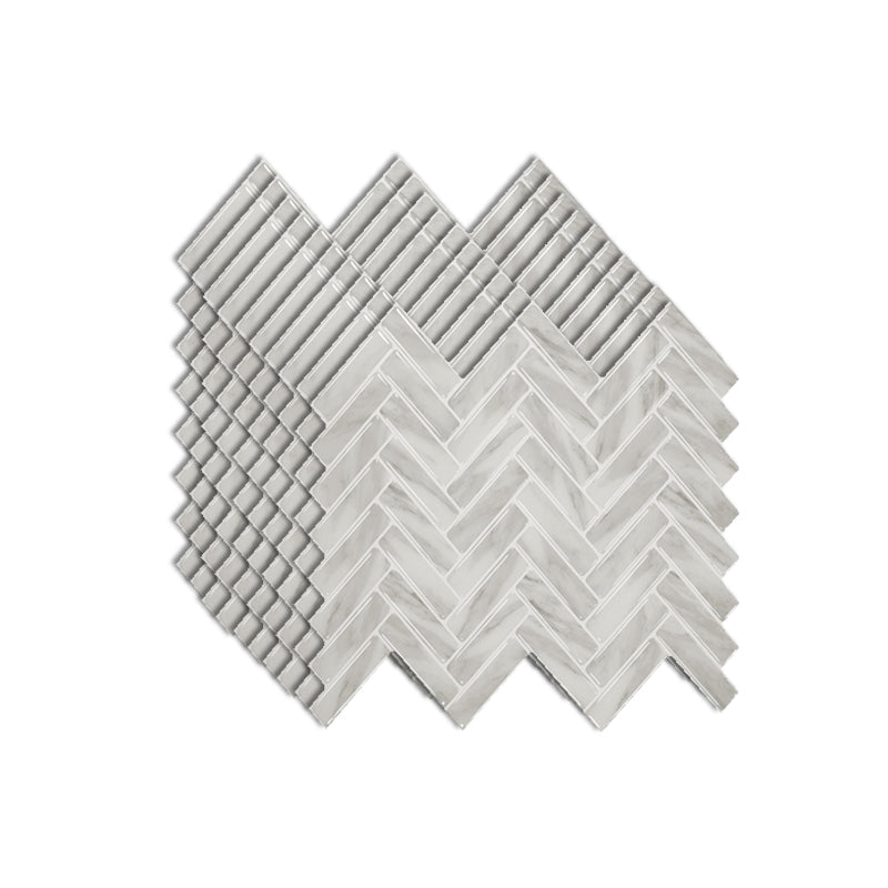 Lisslune | Modern Peel and Stick Tiles PVC Herringbone Peel and Stick Backsplash Tiles