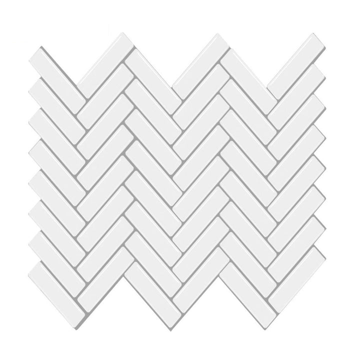 Lisslune | Modern Peel and Stick Tiles PVC Herringbone Peel and Stick Backsplash Tiles