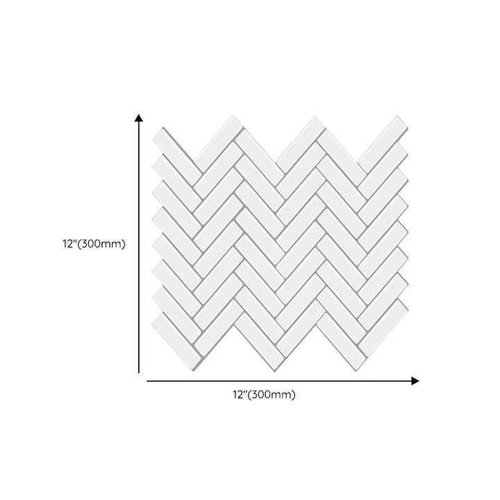 Lisslune | Modern Peel and Stick Tiles PVC Herringbone Peel and Stick Backsplash Tiles
