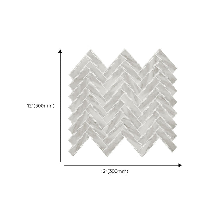 Lisslune | Modern Peel and Stick Tiles PVC Herringbone Peel and Stick Backsplash Tiles