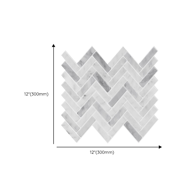 Lisslune | Modern Peel and Stick Tiles PVC Herringbone Peel and Stick Backsplash Tiles