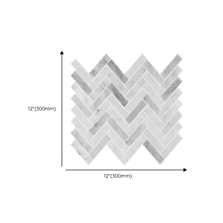 Lisslune | Modern Peel and Stick Tiles PVC Herringbone Peel and Stick Backsplash Tiles