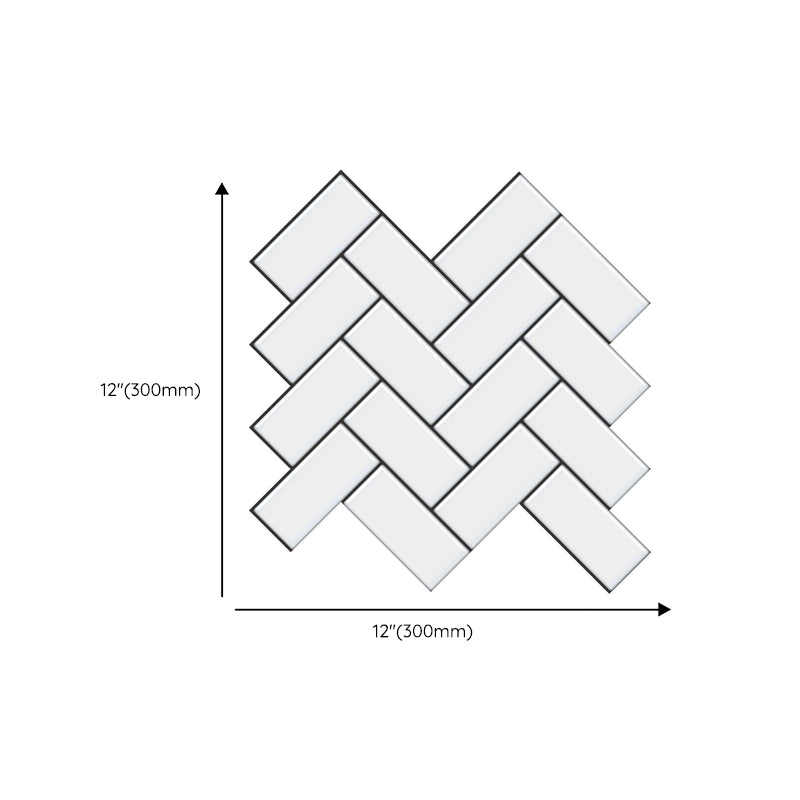 Lisslune | Modern Peel and Stick Tiles PVC Herringbone Peel and Stick Backsplash Tiles