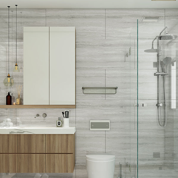 Lisslune | Modern Pearl Wall Protection Element PVC Wall Access Panel Peel and Stick Wall Tile Set of 5
