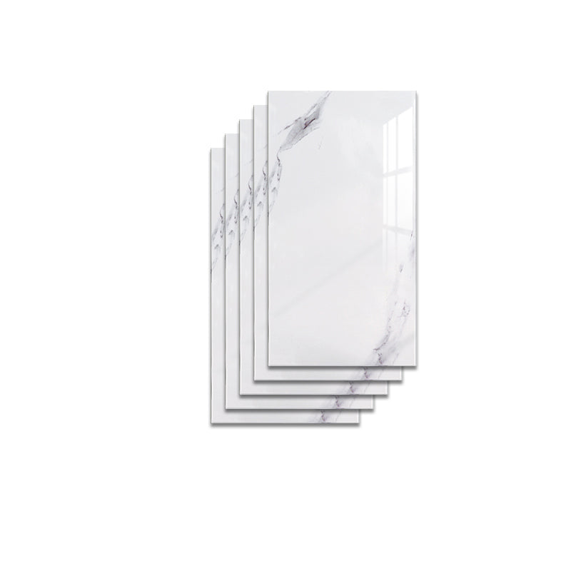 Lisslune | Modern Pearl Wall Protection Element PVC Wall Access Panel Peel and Stick Wall Tile Set of 5