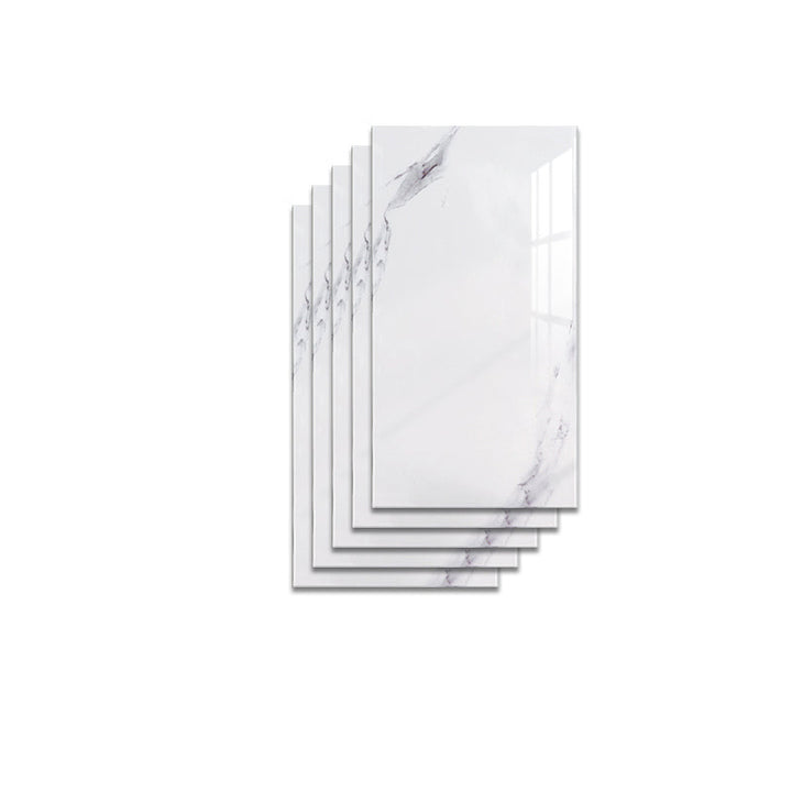 Lisslune | Modern Pearl Wall Protection Element PVC Wall Access Panel Peel and Stick Wall Tile Set of 5