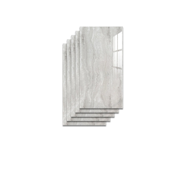 Lisslune | Modern Pearl Wall Protection Element PVC Wall Access Panel Peel and Stick Wall Tile Set of 5