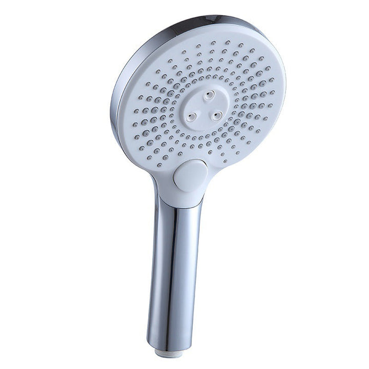 Lisslune | Basic Shower Head Round Plastic Handheld Shower Head in Silver