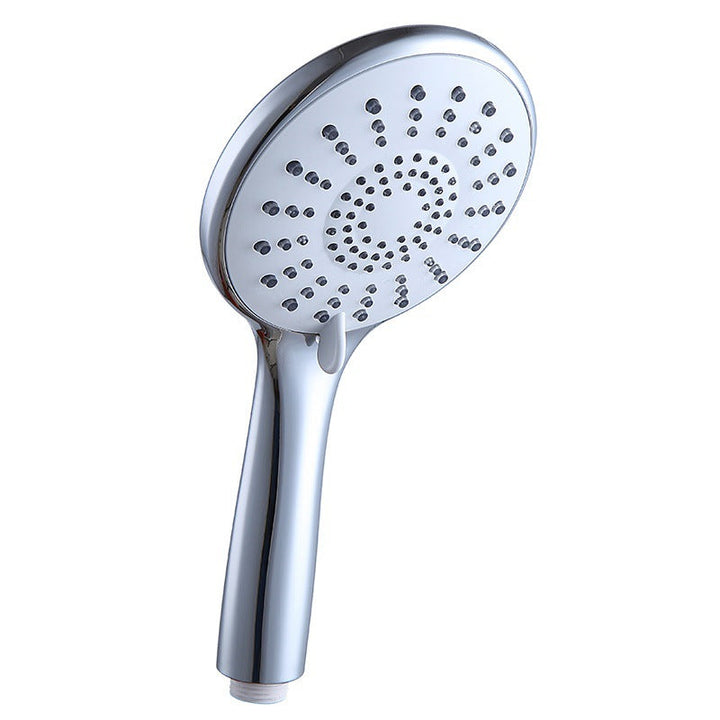 Lisslune | Basic Shower Head Round Plastic Handheld Shower Head in Silver