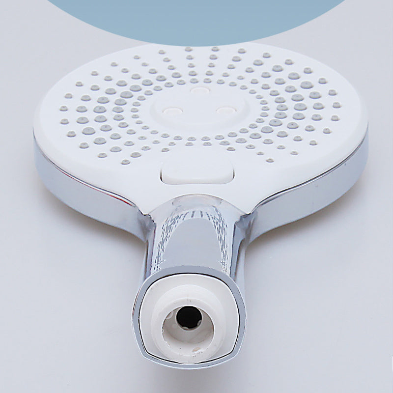 Lisslune | Basic Shower Head Round Plastic Handheld Shower Head in Silver