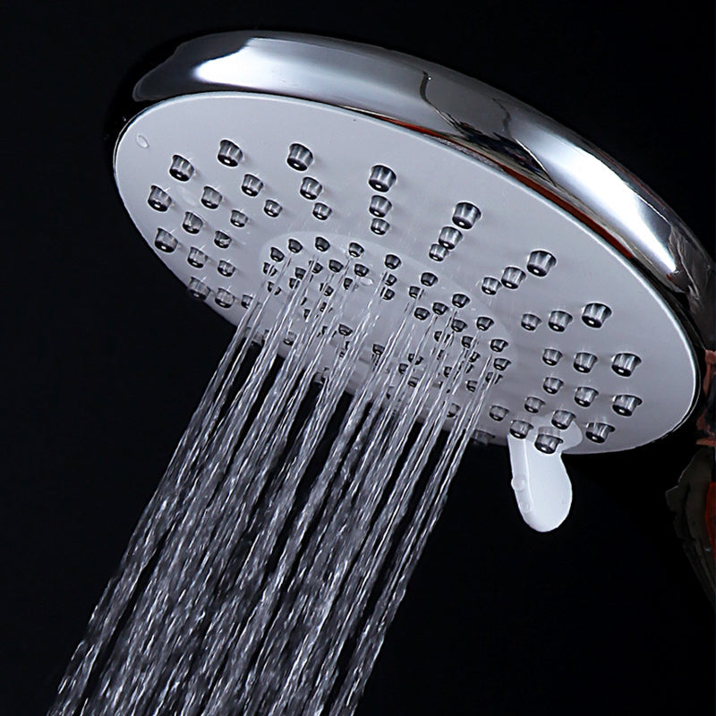 Lisslune | Basic Shower Head Round Plastic Handheld Shower Head in Silver