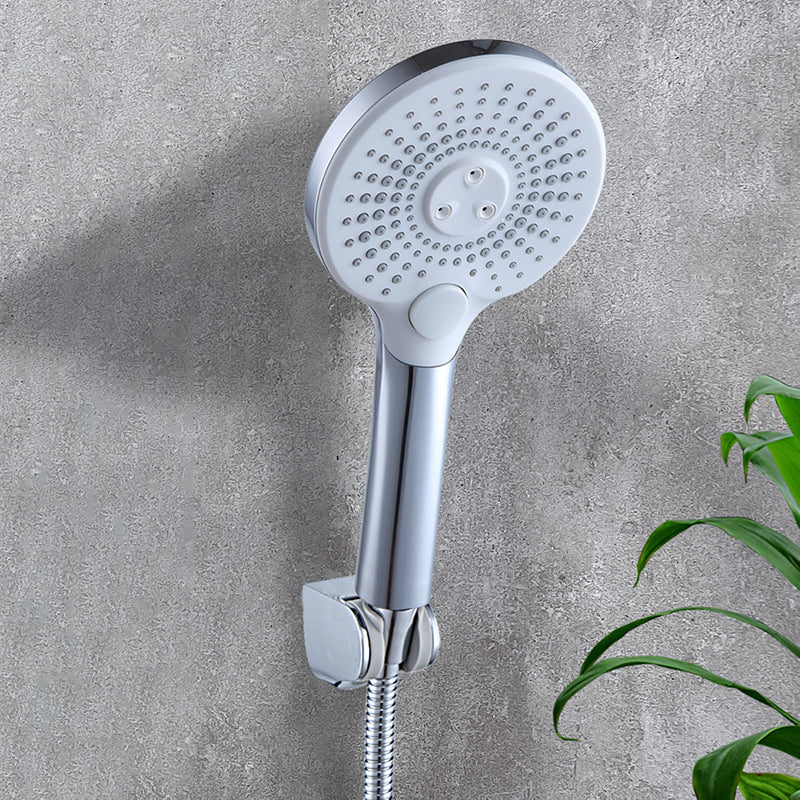 Lisslune | Basic Shower Head Round Plastic Handheld Shower Head in Silver