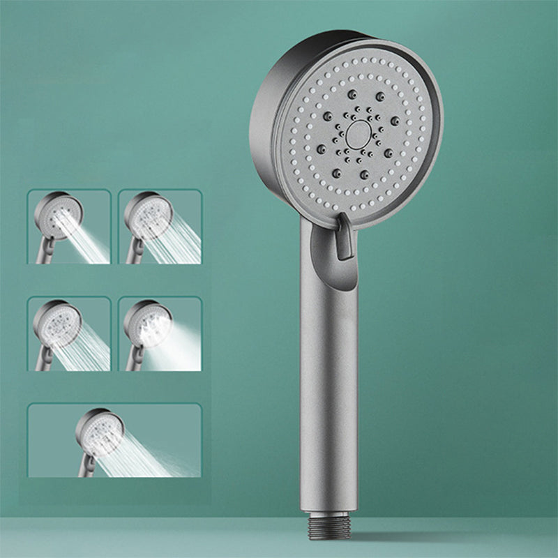 Lisslune | Modern Shower Head Adjustable Spray Pattern Round Plastic Hand Shower